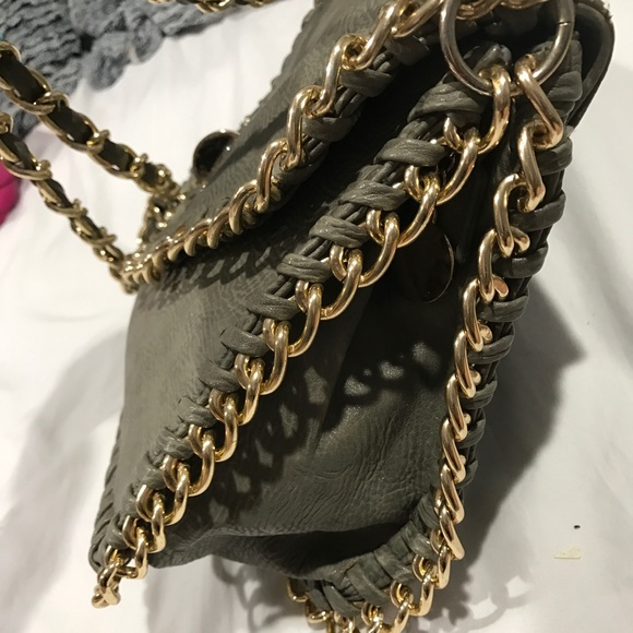 Grey and gold link Purse NWOT - Picture 3 of 3